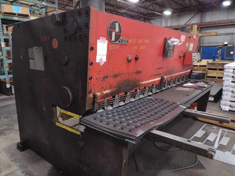 1984 AMADA H-3013 Shears, POWER SQUARING (Inches) - See Also S4104 | Industrial Machinery Exchange Inc.