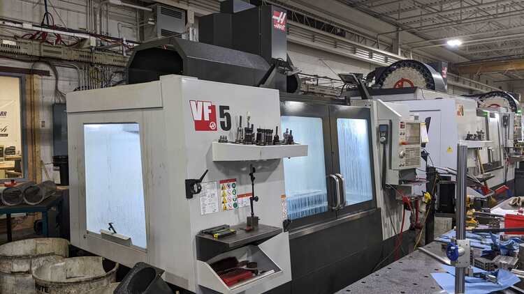 2021 HAAS VF-5/40 Machining Centers, VERTICAL, N/C & CNC - See Also M2833 | Industrial Machinery Exchange Inc.